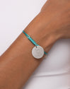 Pulsera Personalizada Dream Chic Emerald Plata