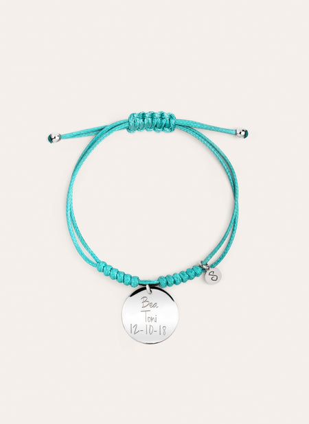 Pulsera Personalizada Dream Chic Emerald Plata