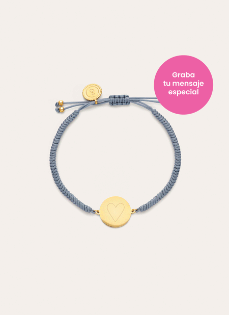 Bracelet Personnalisé Moon Marea Acier Plaqué Or