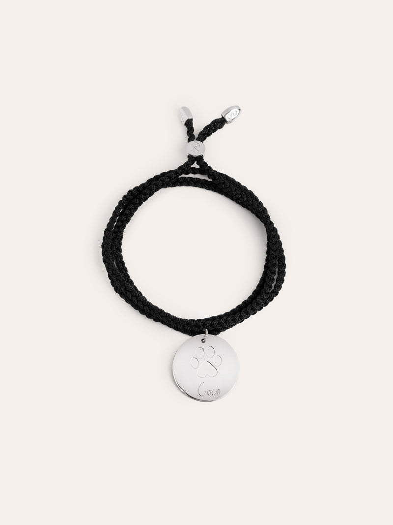 Personalisierbares Silber-Fußabdruck-Armband