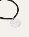 Pulsera Personalizada Medallón Organic Negro Acero
