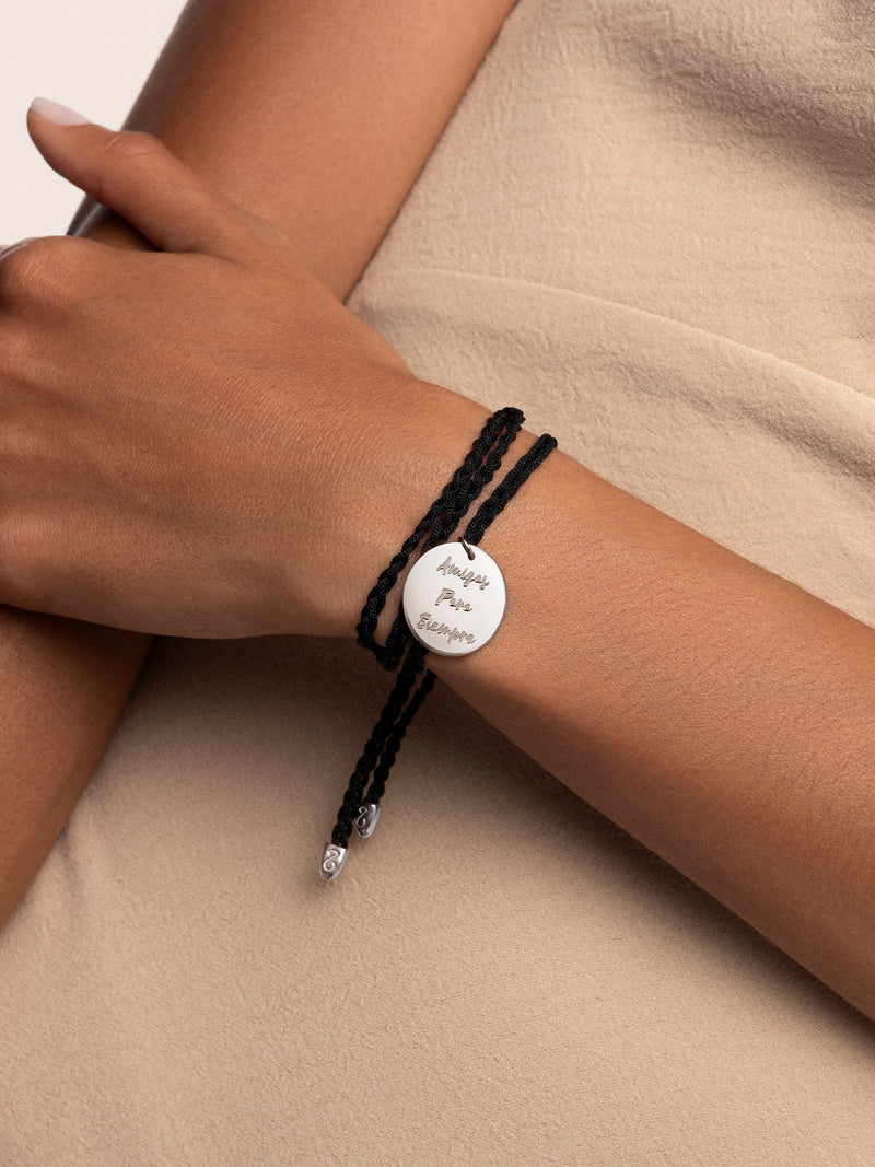 Bracelet Personnalisé Dream Noir Argent