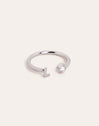 Anillo Personalizado Letter Spark Plata