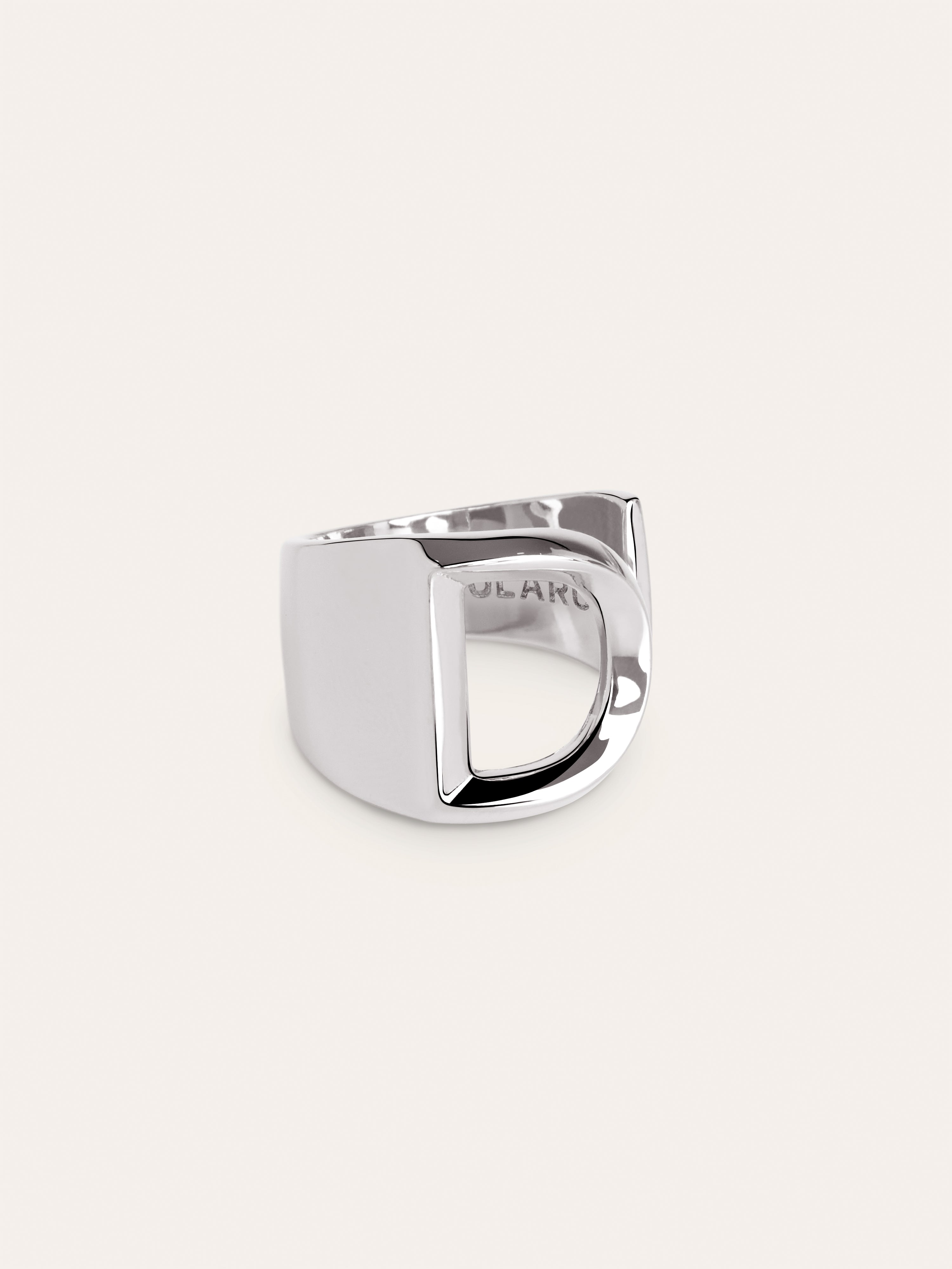 Letter Signet Personalized Ring