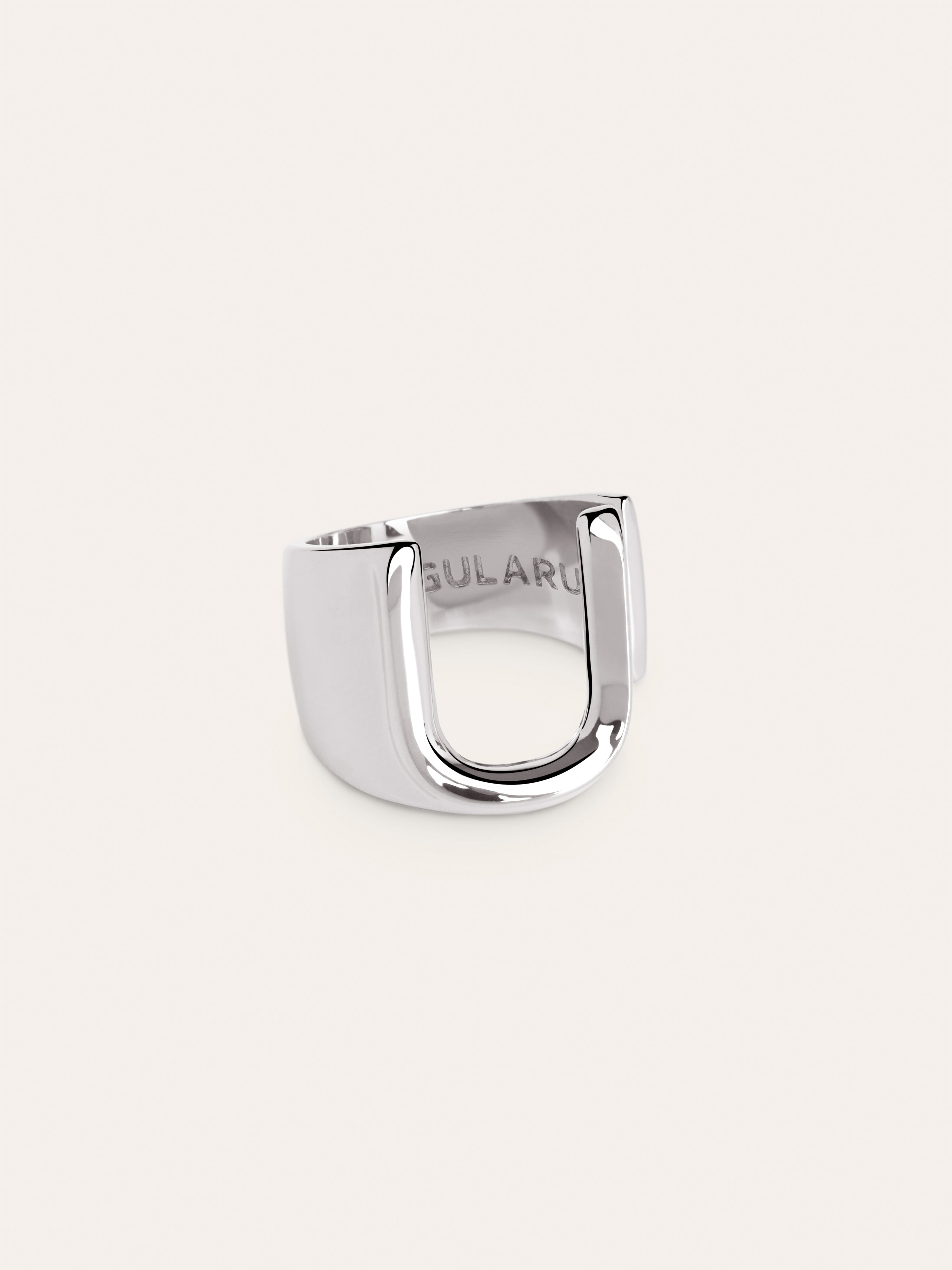 Letter Signet Personalized Ring