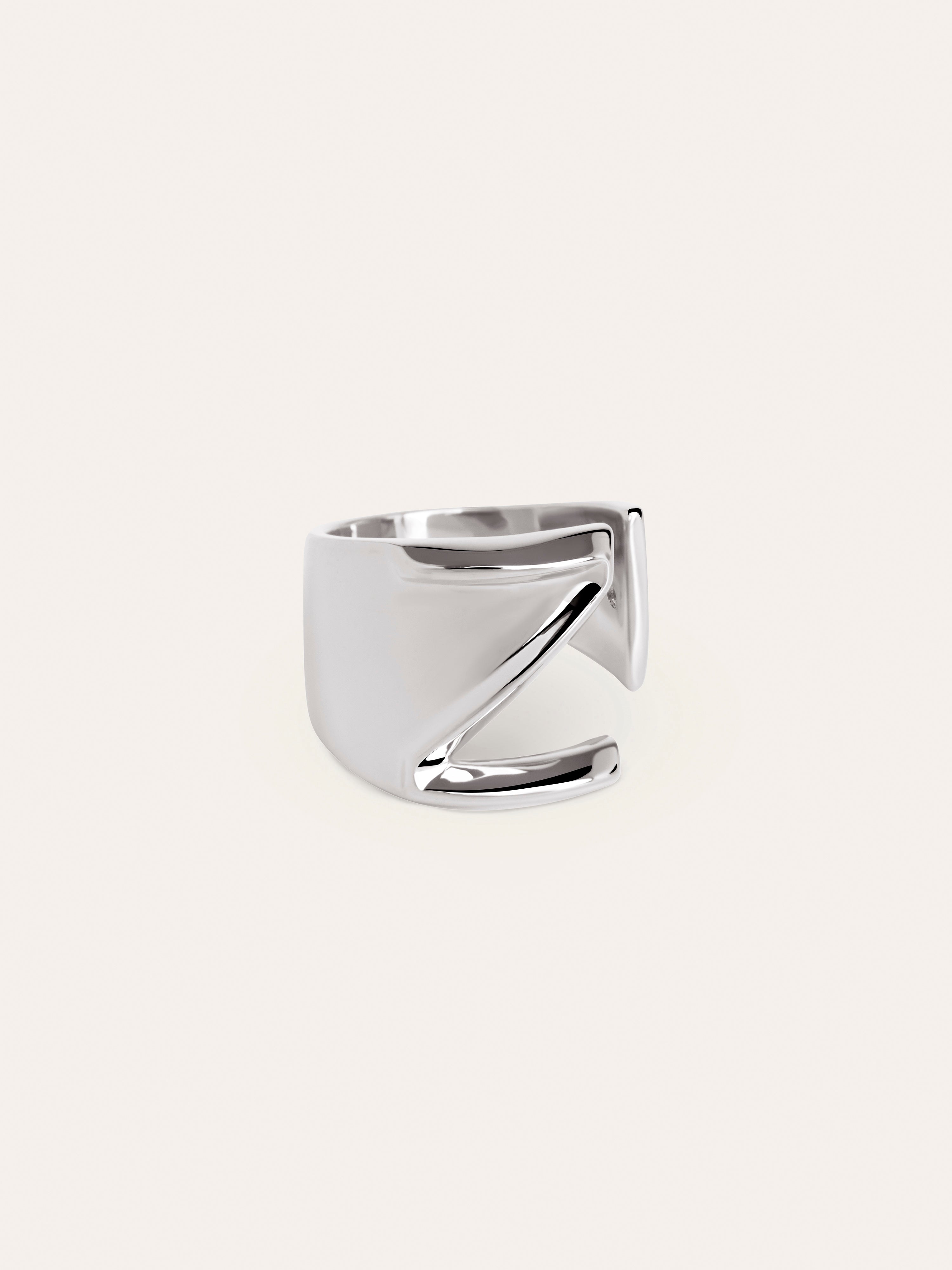 Letter Signet Personalized Ring