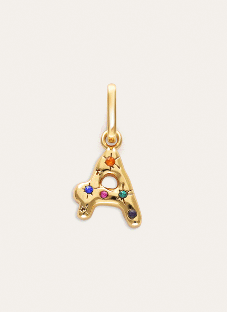 Charm Personalizado Inicial Organic Colors Baño Oro