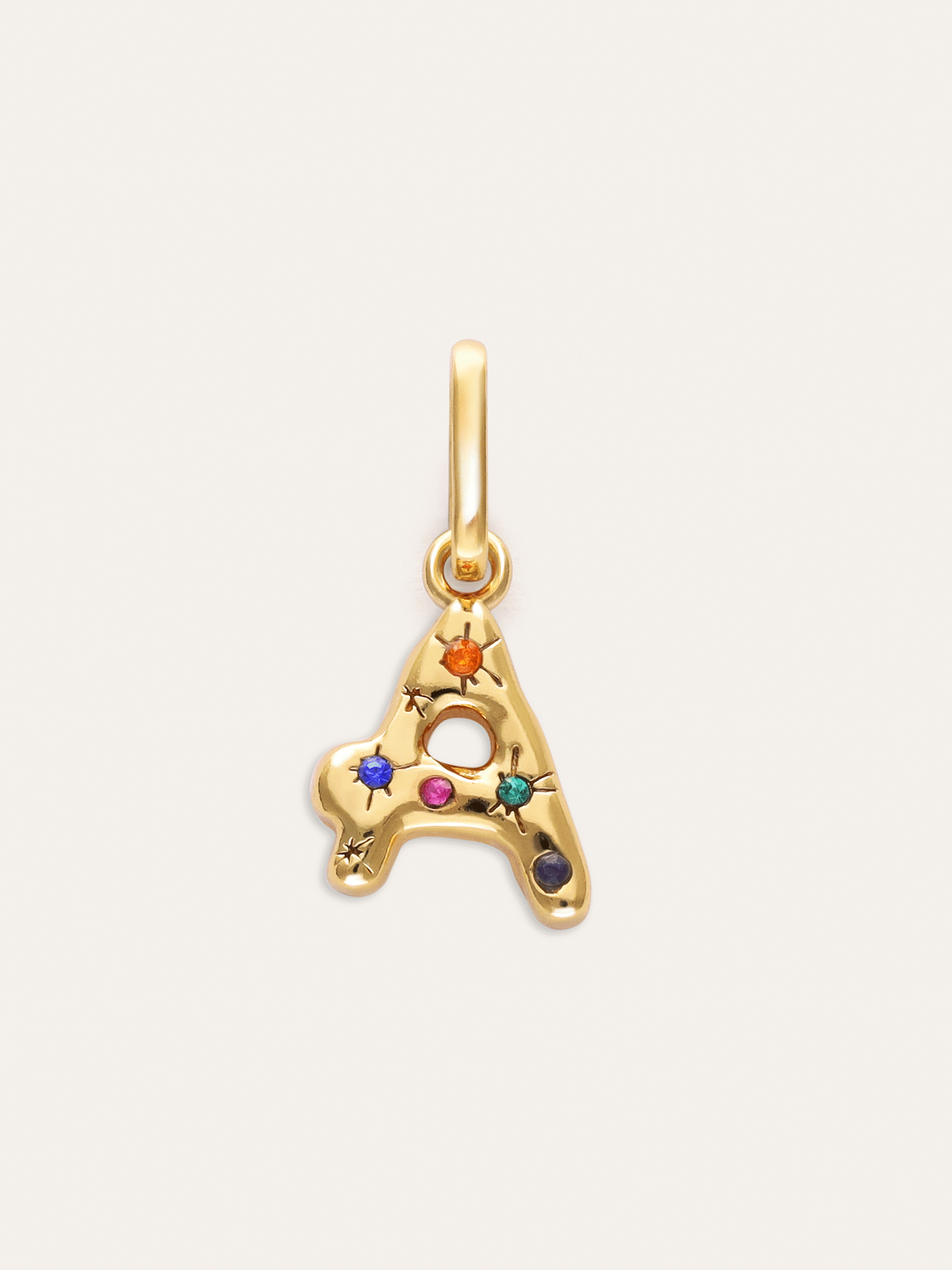Charm Personalizado Inicial Organic Colors Baño Oro