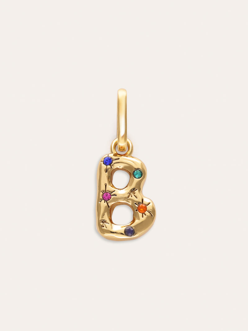 Charm Personalizado Inicial Organic Colors Baño Oro