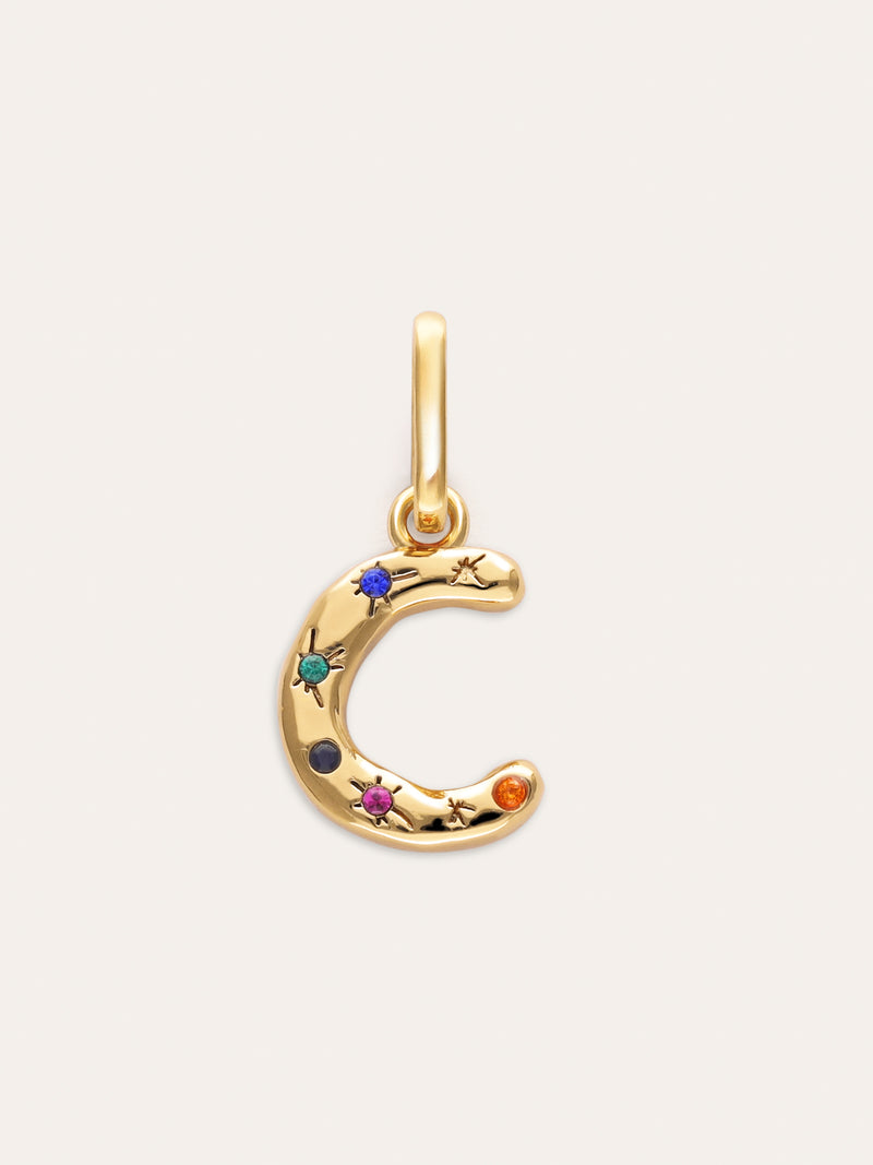 Charm Personalizado Inicial Organic Colors Baño Oro