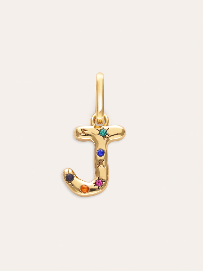 Charm Personalizado Inicial Organic Colors Baño Oro