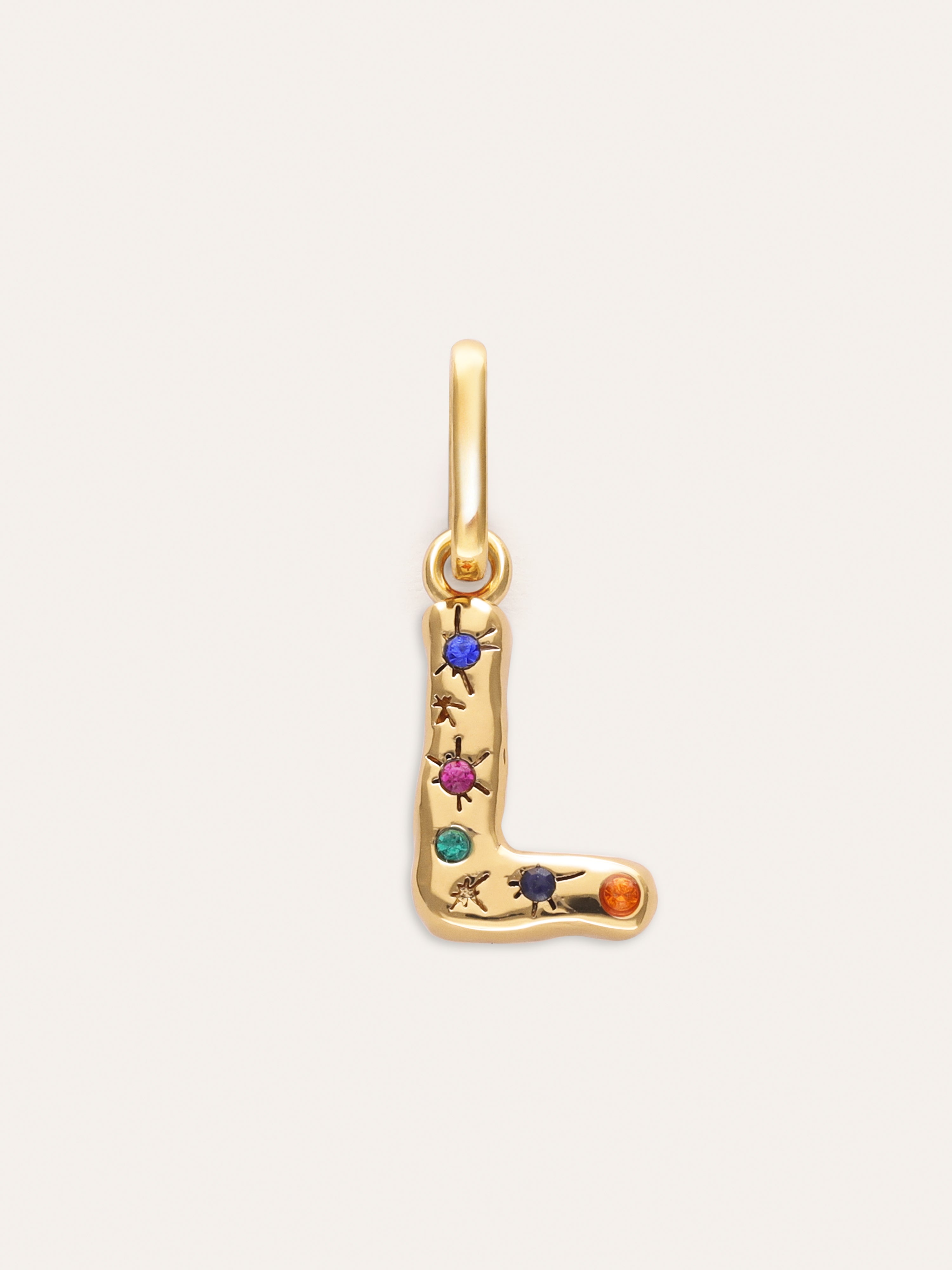 Charm Personalizado Inicial Organic Colors Baño Oro