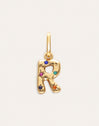 Charm Personalizado Inicial Organic Colors Baño Oro