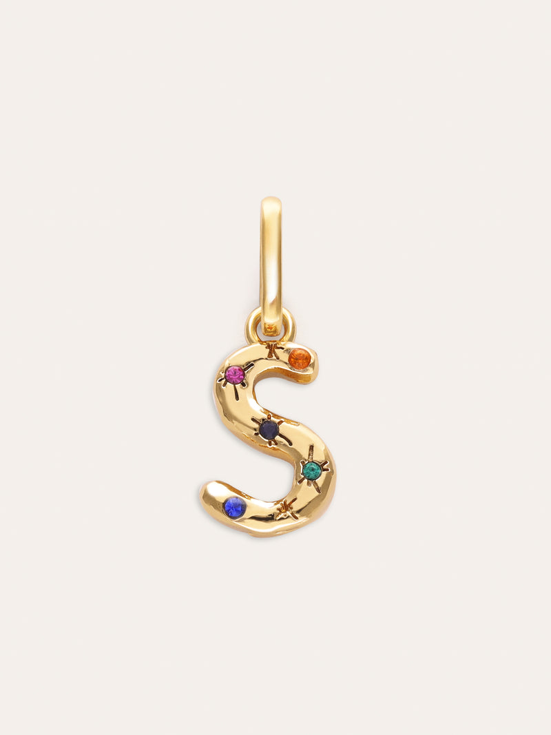 Charm Personalizado Inicial Organic Colors Baño Oro
