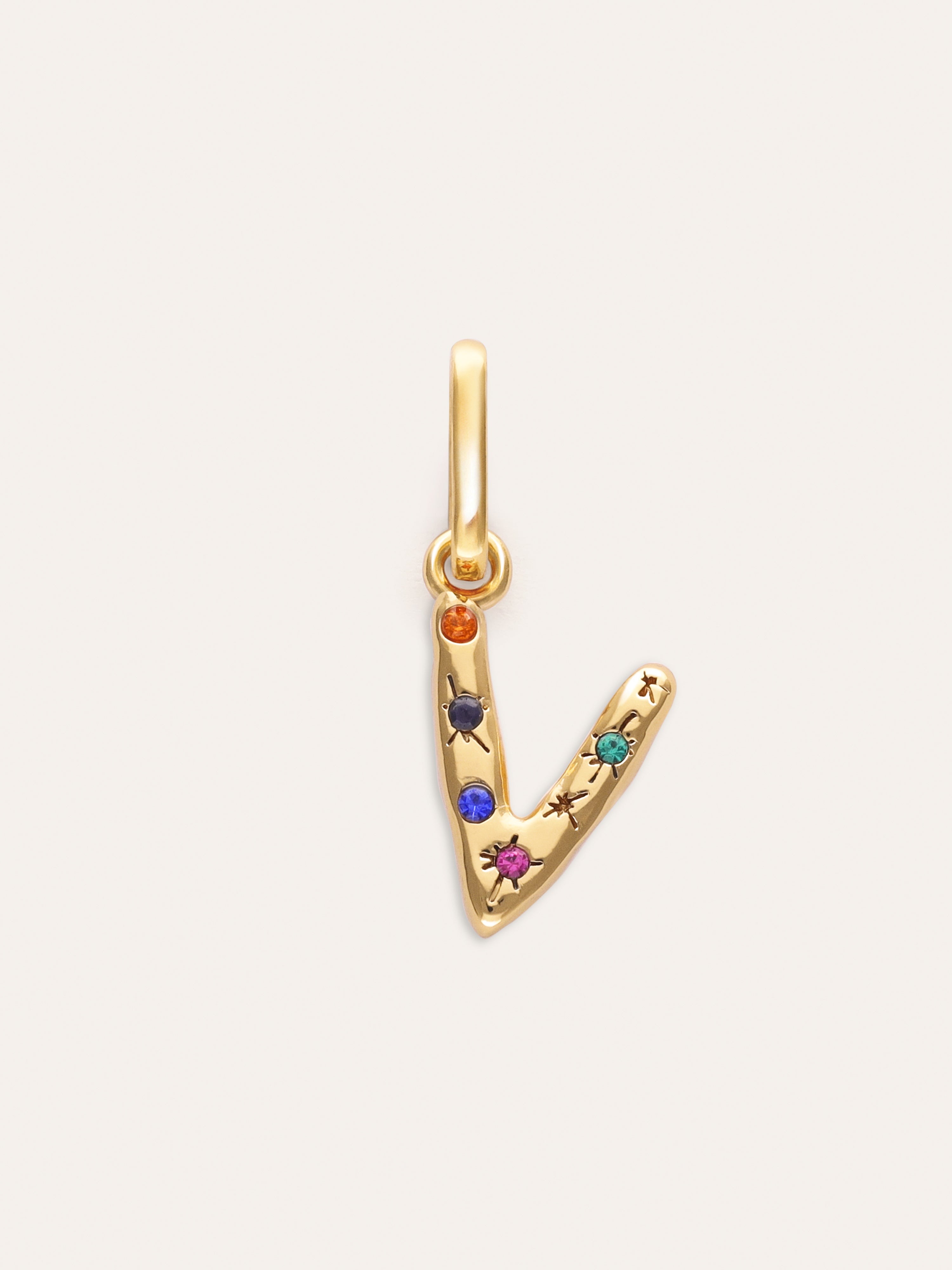 Charm Personalizado Inicial Organic Colors Baño Oro