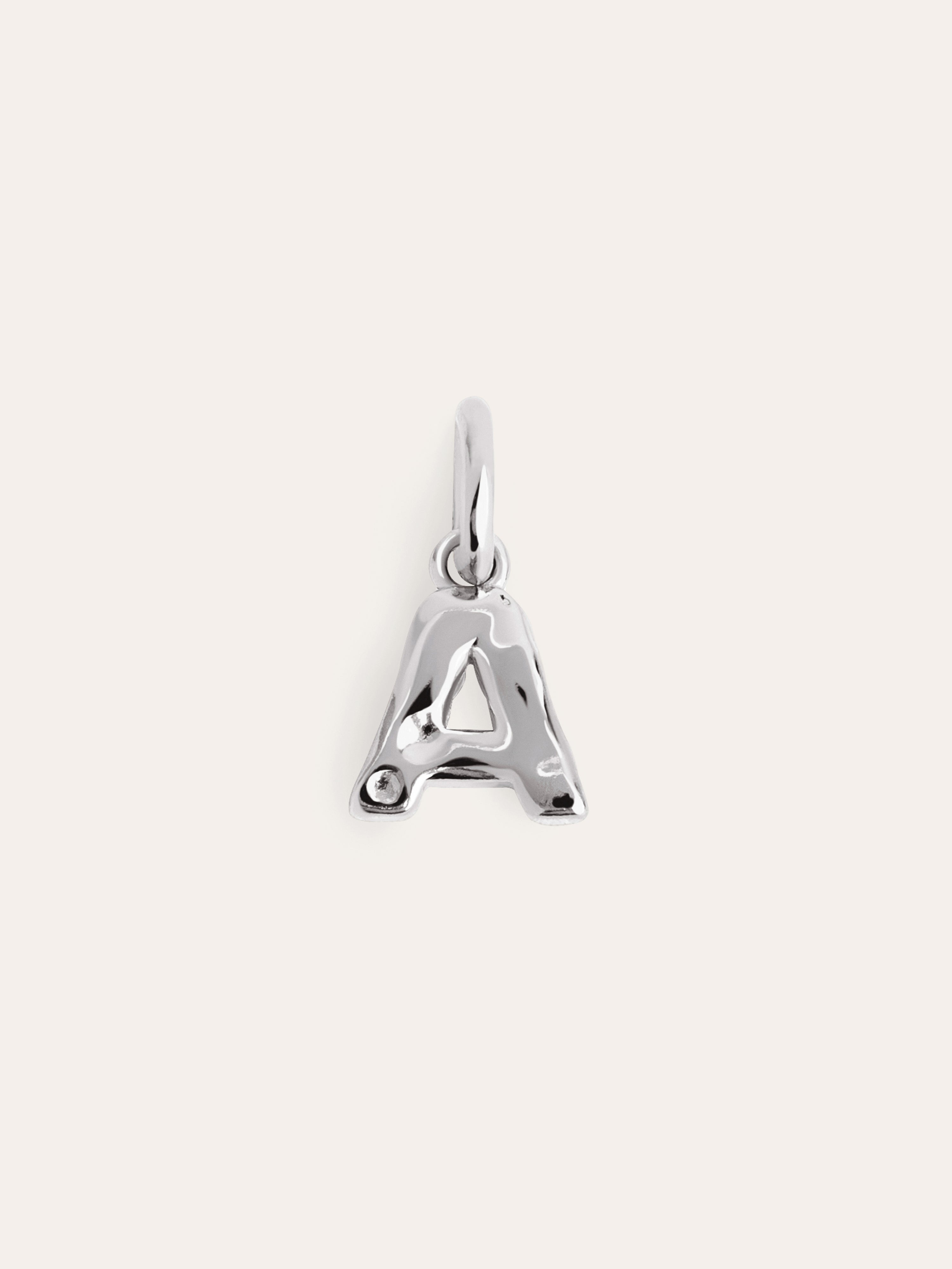 Charm Letter Organic Plata