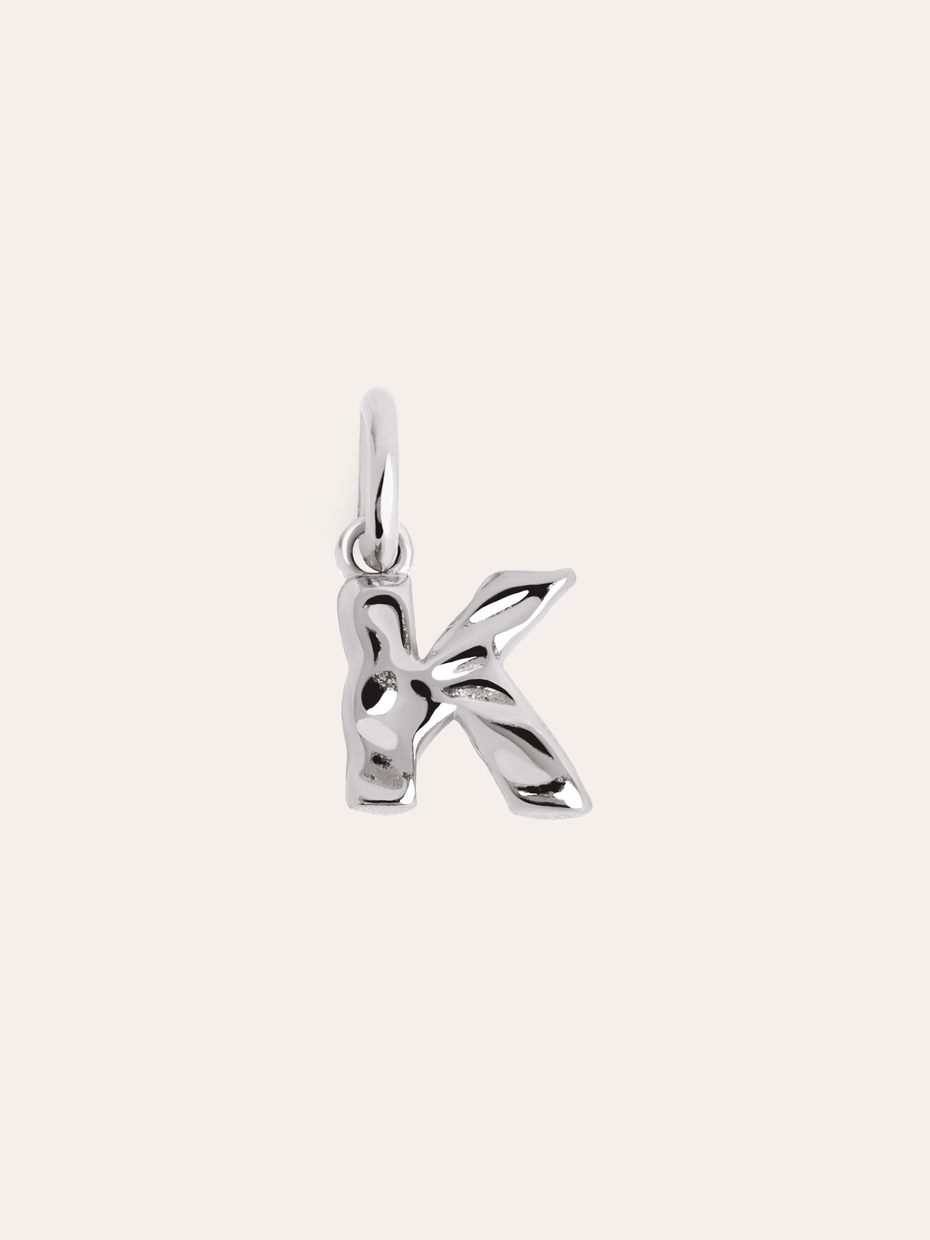 Charm Letter Organic Plata