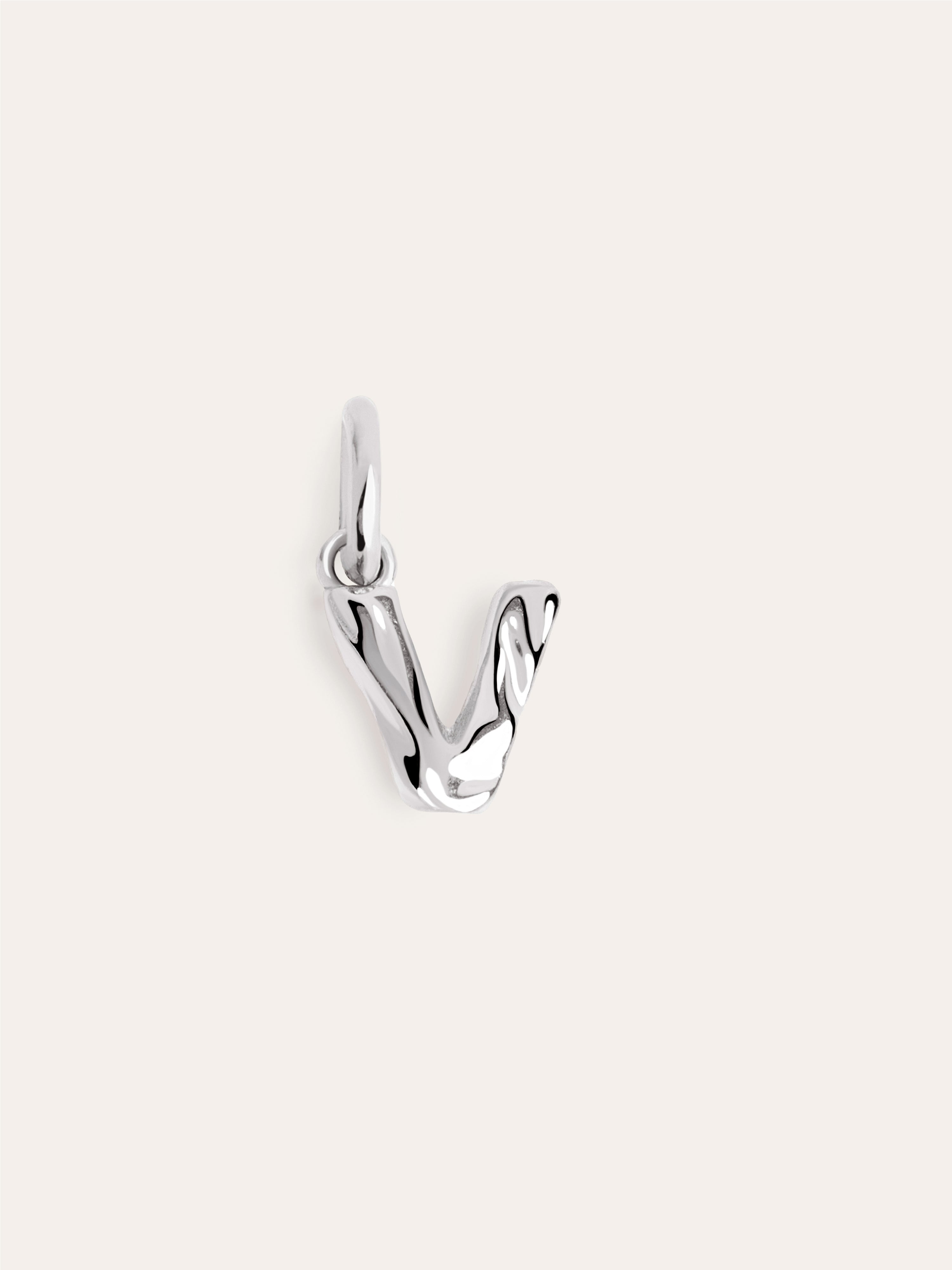 Charm Letter Organic Plata