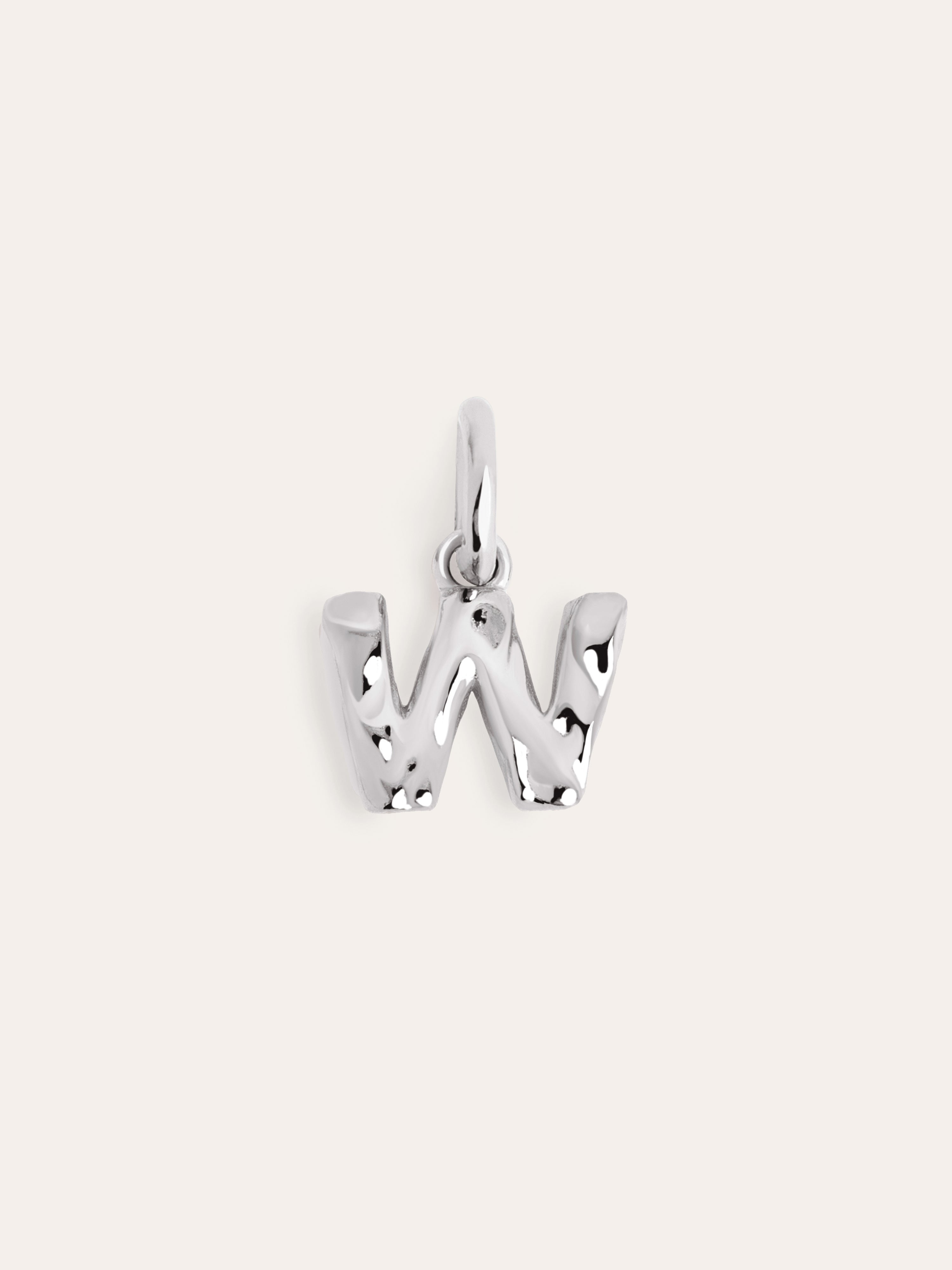 Charm Letter Organic Plata