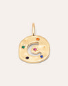 Charm Personalizado Organic Colors Letter Baño Oro
