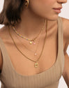 Charm Personalizado Organic Colors Letter Baño Oro