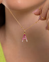 Charm Letter Spark Sakura vergoldet