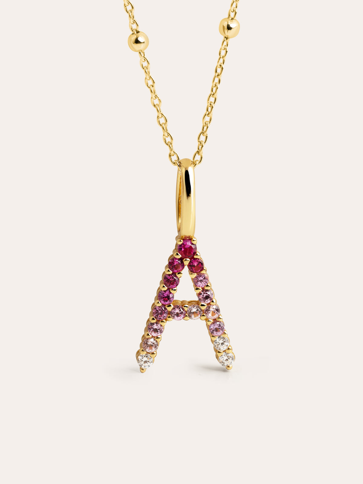 Charm Letter Spark Sakura vergoldet