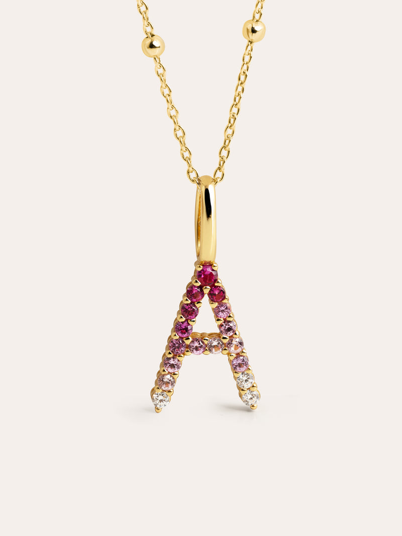 Charm Letter Spark Sakura vergoldet