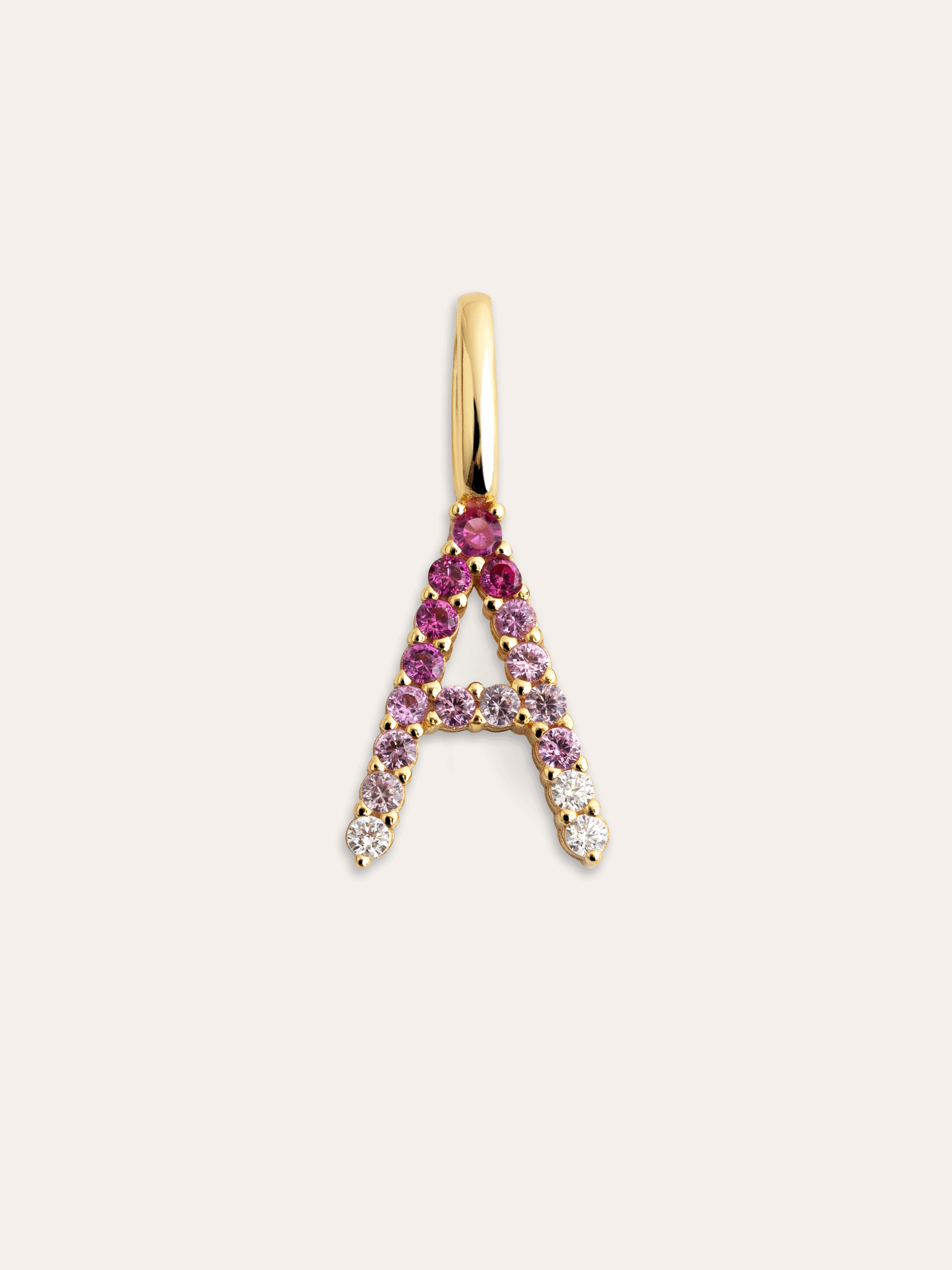 Charm Letter Spark Sakura vergoldet