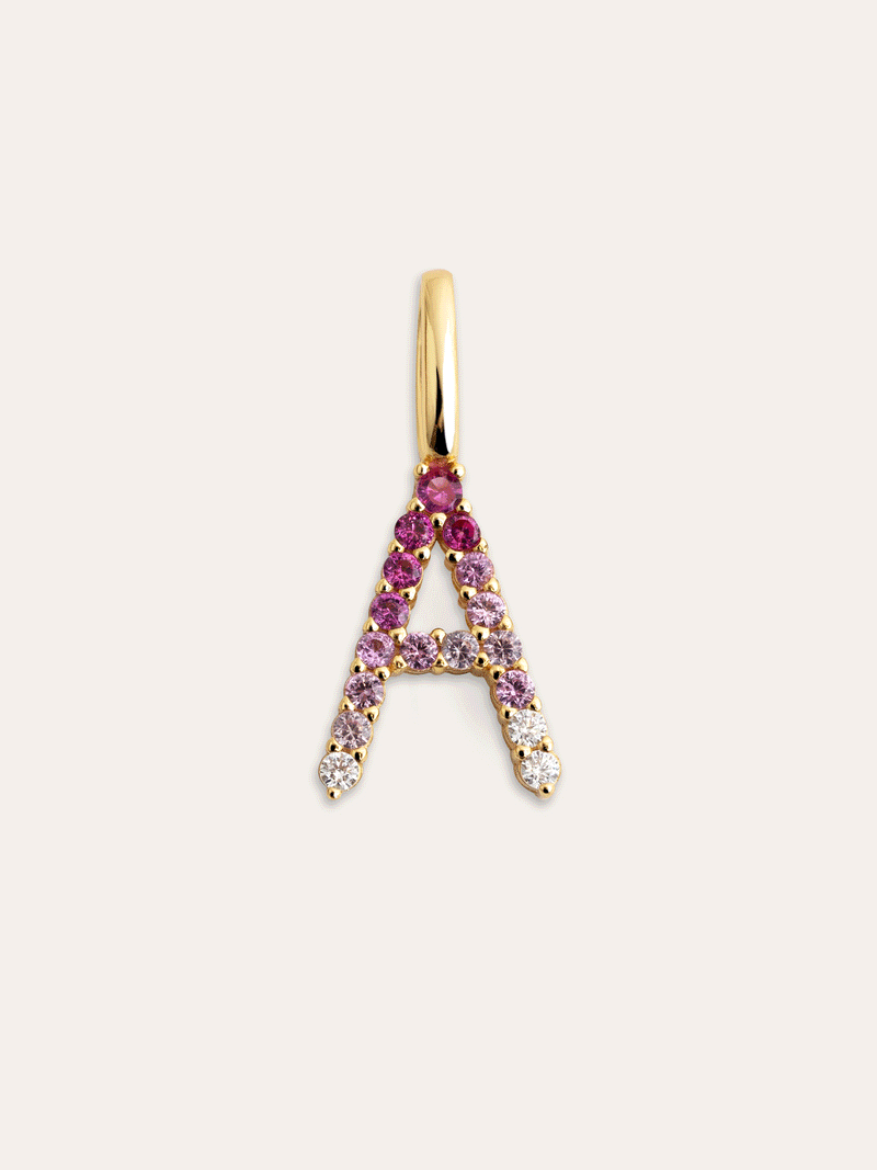 Charm Letter Spark Sakura vergoldet