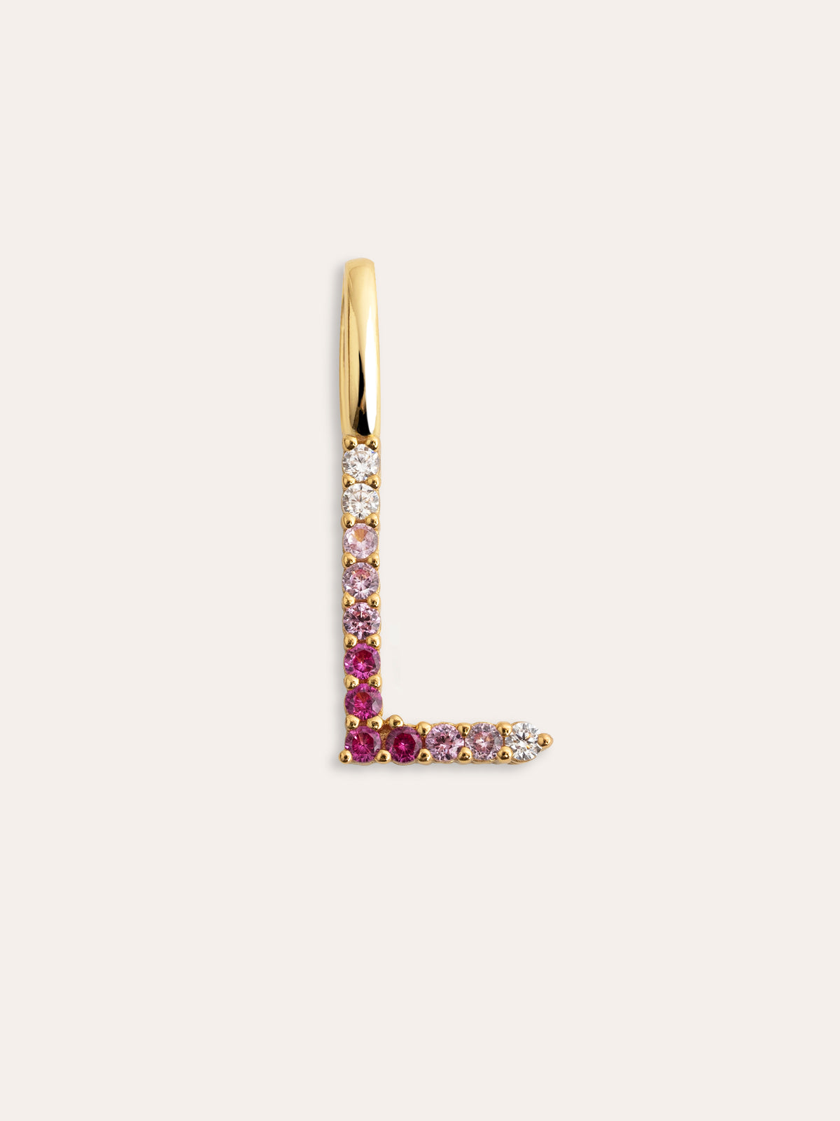 Charm Letter Spark Sakura vergoldet