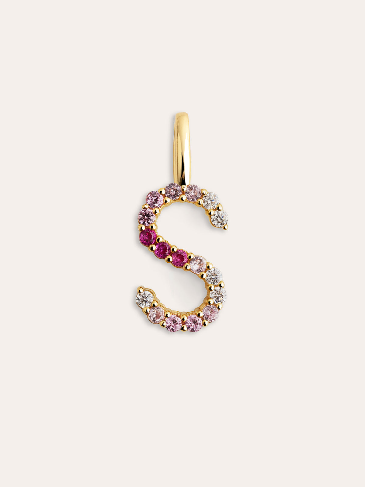 Charm Letter Spark Sakura vergoldet