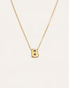 Collar Personalizado Hailey Letter Acero Baño Oro