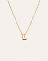 Collar Personalizado Hailey Letter Acero Baño Oro