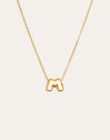 Collar Personalizado Hailey Letter Acero Baño Oro