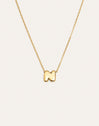Collar Personalizado Hailey Letter Acero Baño Oro