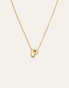 Collar Personalizado Hailey Letter Acero Baño Oro