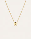 Collar Personalizado Hailey Letter Acero Baño Oro