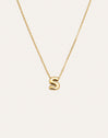 Collar Personalizado Hailey Letter Acero Baño Oro