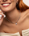 Charm Mini Medallion Letter Acero
