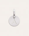 Charm Mini Medallion Letter Acero