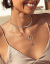 Charm Mini Medallion Letter Acero