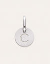 Charm Mini Medallion Letter Acero