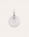 Charm Mini Medallion Letter Acero