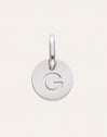 Charm Mini Medallion Letter Acero