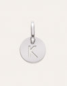 Charm Mini Medallion Letter Acero