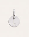 Charm Mini Medallion Letter Acero