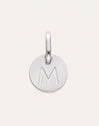 Charm Mini Medallion Letter Acero