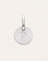 Charm Mini Medallion Letter Acero