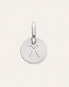 Charm Mini Medallion Letter Acero